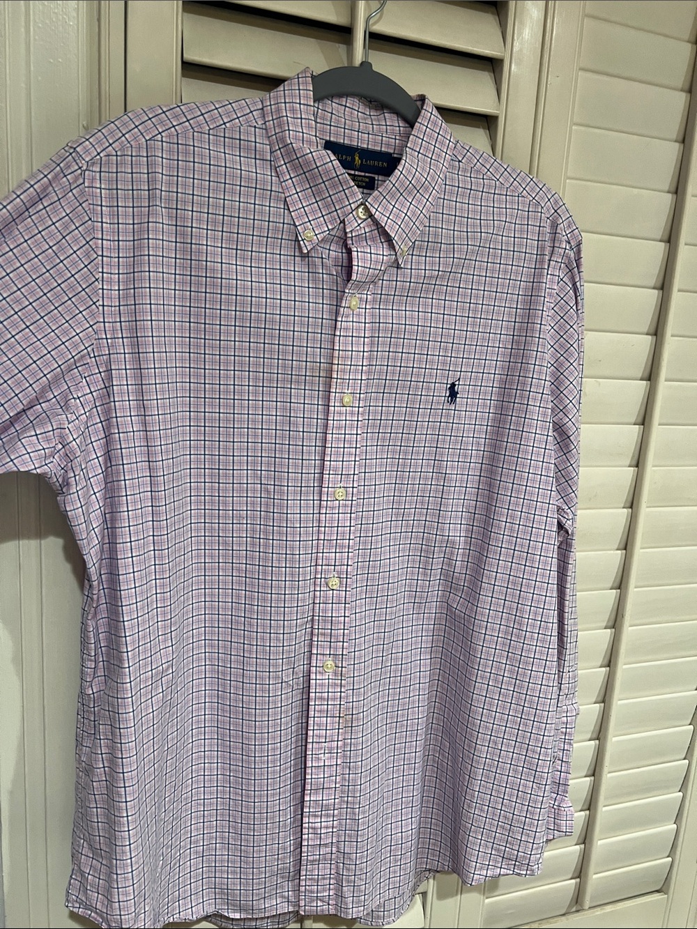 Ralph Lauren Lavender Plaid Button-Down Shirt